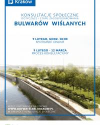 Konsultacje społeczne dotyczące Zagospodarowania Bulwarów Wiślanych w Krakowie